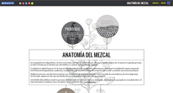 Desktop Screenshot of anatomiadelmezcal.com